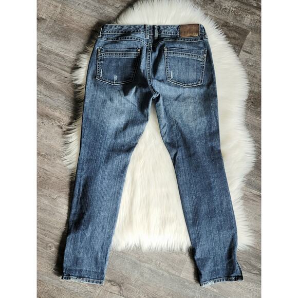 EUC Express Distressed Destroyed Skinny Jeans - Size 10 - Picture 2 of 8
